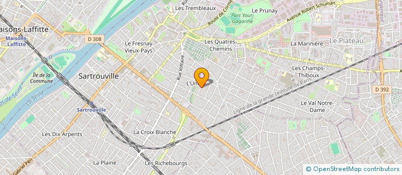 localisation de l'entreprise LES CALANQUES 3000  SARTROUVILLE