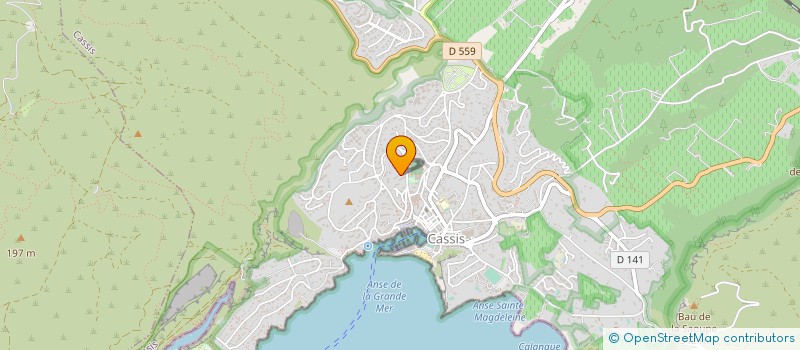 localisation de l'entreprise LES CALANQUES à CASSIS