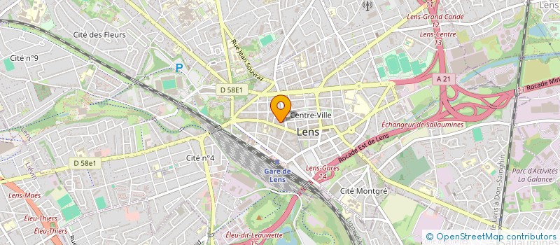 localisation de l'entreprise LES CALANQUES  LENS