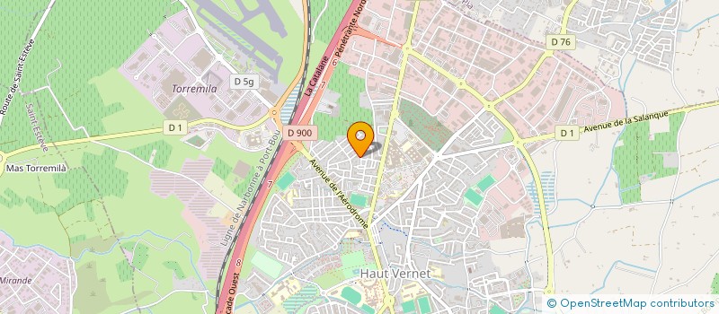 localisation de l'entreprise LES CALANQUES à PERPIGNAN