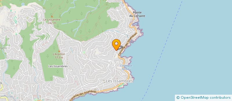 localisation de l'entreprise LES CALANQUES  ROQUEBRUNE-SUR-ARGENS