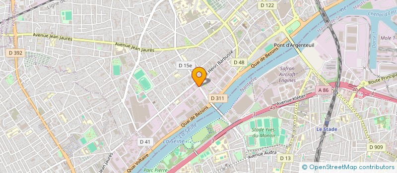 localisation de l'entreprise LES CALANQUES  ARGENTEUIL