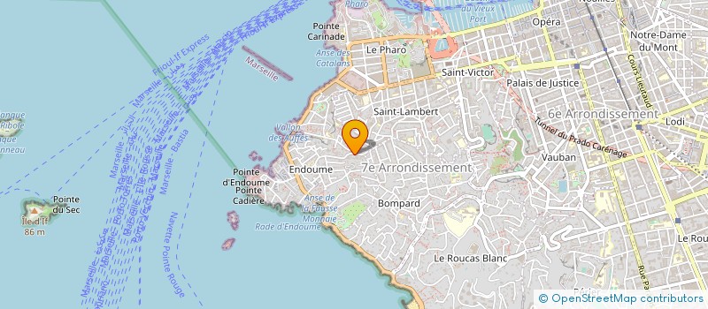 localisation de l'entreprise LES CALANQUES SUSPENDUES à MARSEILLE