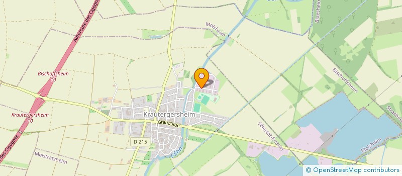 localisation de l'entreprise LES CALAUBRU  KRAUTERGERSHEIM