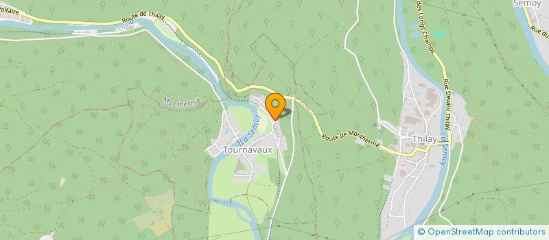 localisation de l'entreprise LES CALCINOTS  TOURNAVAUX