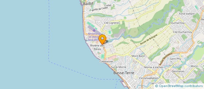 localisation de l'entreprise LES CALEBASSIERS à BASSE-TERRE