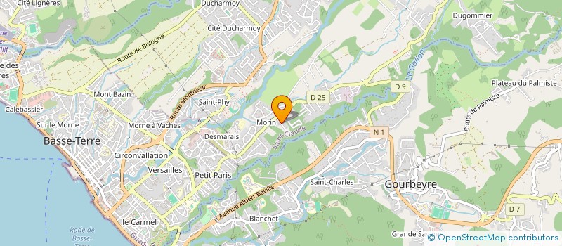 localisation de l'entreprise LES CALEBASSIERS à SAINT-CLAUDE
