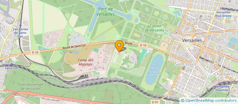 localisation de l'entreprise LES CALECHES DU CHATEAU DE VERSAILLES à VERSAILLES