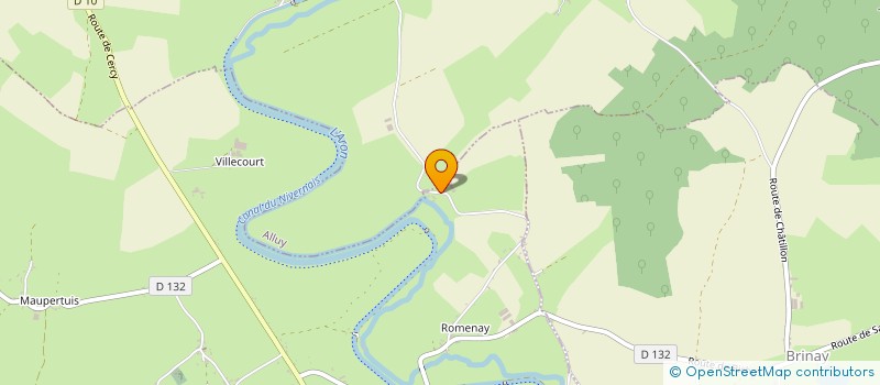 localisation de l'entreprise LES CALECHES NIVERNAISES  ALLUY