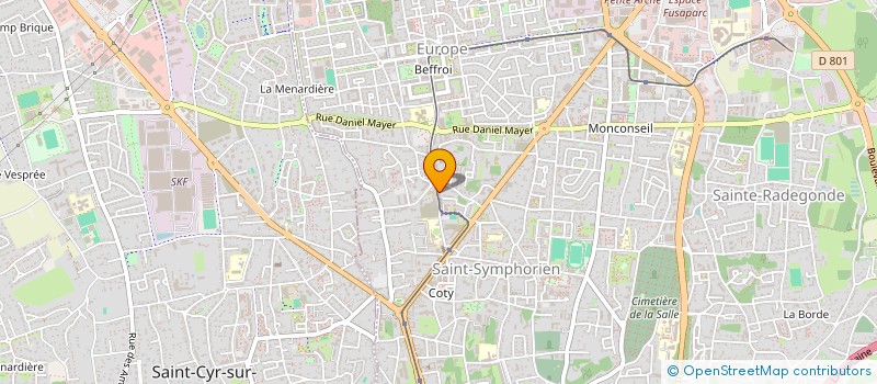 localisation de l'entreprise LES CALEMES  TOURS