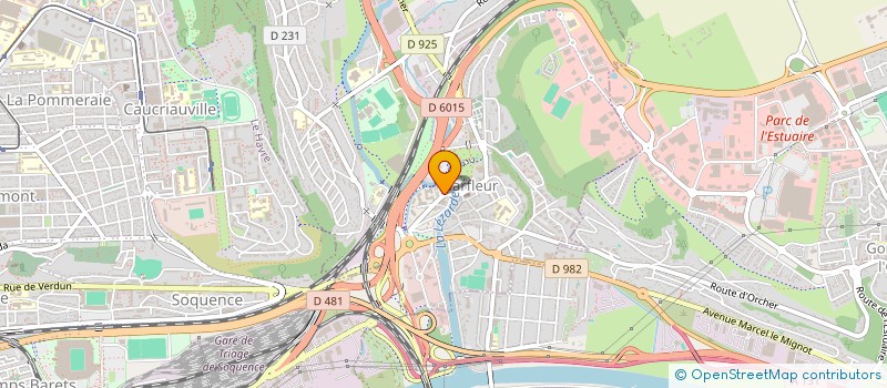 localisation de l'entreprise LES CALETES  HARFLEUR