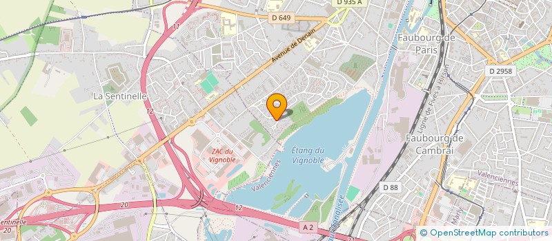 localisation de l'entreprise LES CALIMEROS  VALENCIENNES