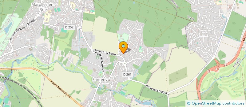 localisation de l'entreprise LES CALLEGS  SANTENY