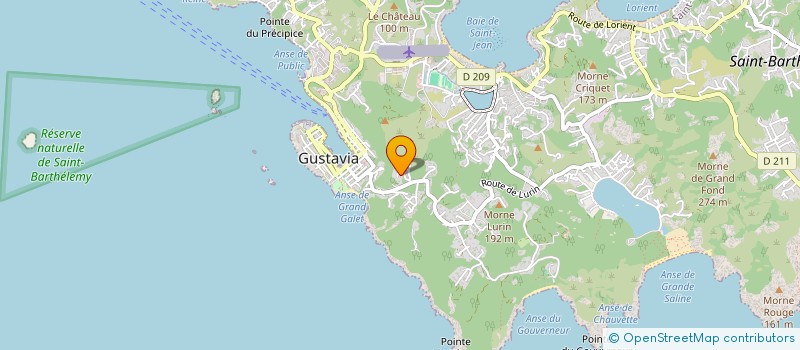 localisation de l'entreprise LES CALM  SAINT BARTHELEMY