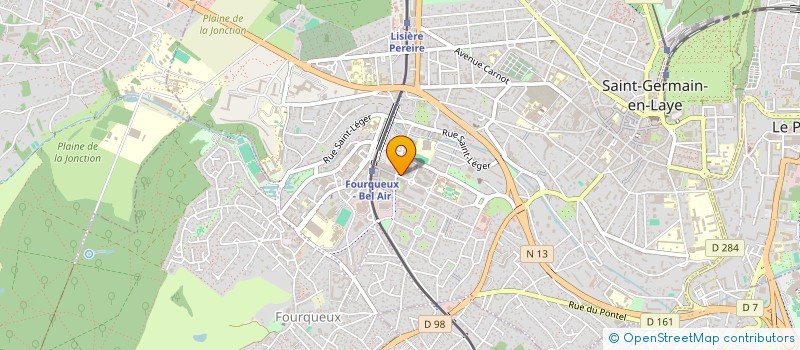 localisation de l'entreprise LES CALOMBES DE NORMANDIE  SAINT-GERMAIN-EN-LAYE