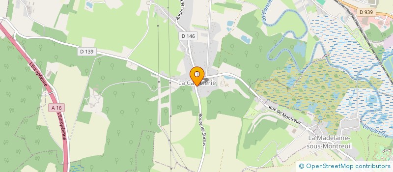 localisation de l'entreprise LES CALOTINS  LA CALOTTERIE