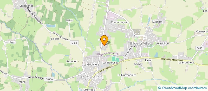 localisation de l'entreprise LES CAMEL TROPHYSTES  BAGE-DOMMARTIN