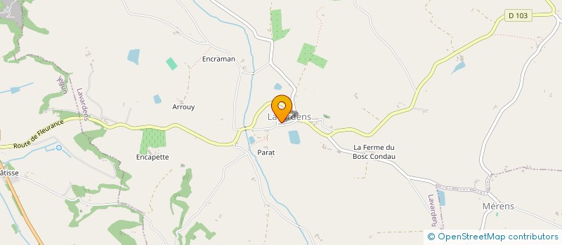 localisation de l'entreprise LES CAMELEONS  LAVARDENS