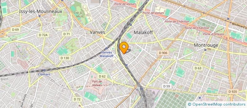 localisation de l'entreprise LES CAMELEONS VAGABONDS  MALAKOFF