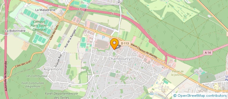 localisation de l'entreprise LES CAMELIAS 2  CHAMBOURCY