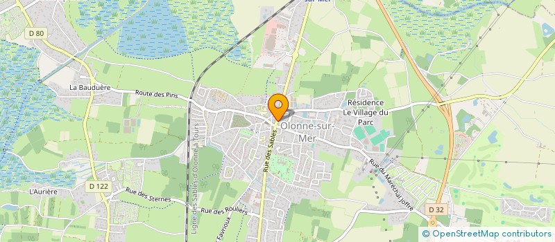 localisation de l'entreprise LES CAMELIAS à LES SABLES D'OLONNE