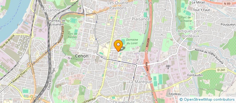 localisation de l'entreprise LES CAMELIAS  CENON