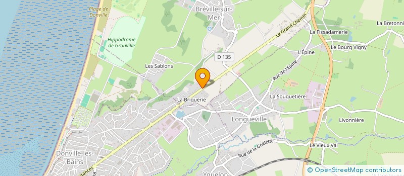 localisation de l'entreprise LES CAMELIAS  BREVILLE-SUR-MER