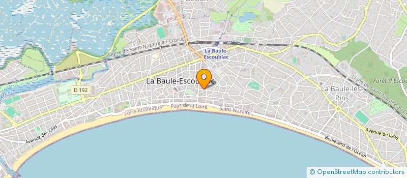 localisation de l'entreprise LES CAMELIAS  LA BAULE-ESCOUBLAC