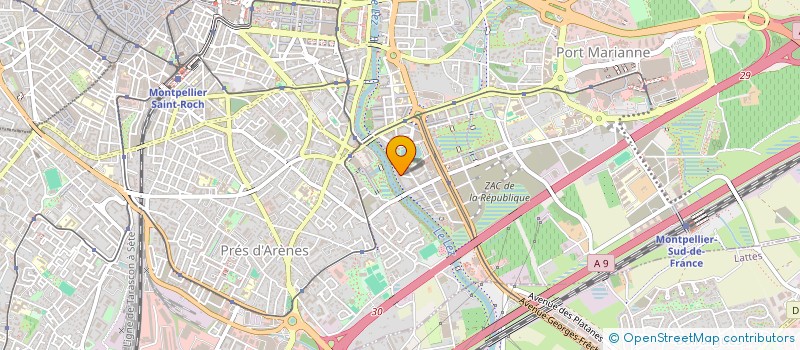 localisation de l'entreprise LES CAMELIAS à MONTPELLIER
