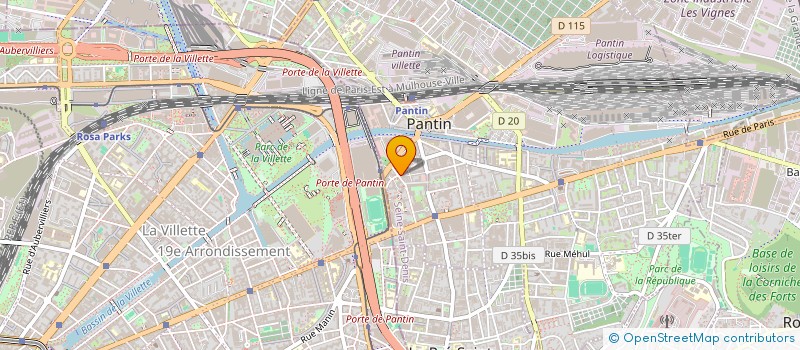 localisation de l'entreprise LES CAMIONNEURS à PANTIN