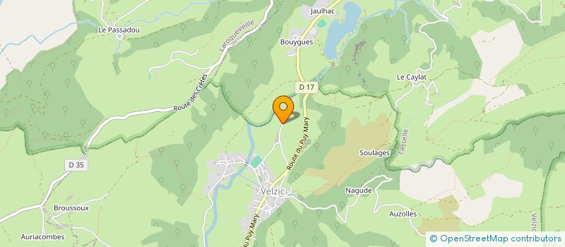 localisation de l'entreprise LES CAMPAGNES à VELZIC