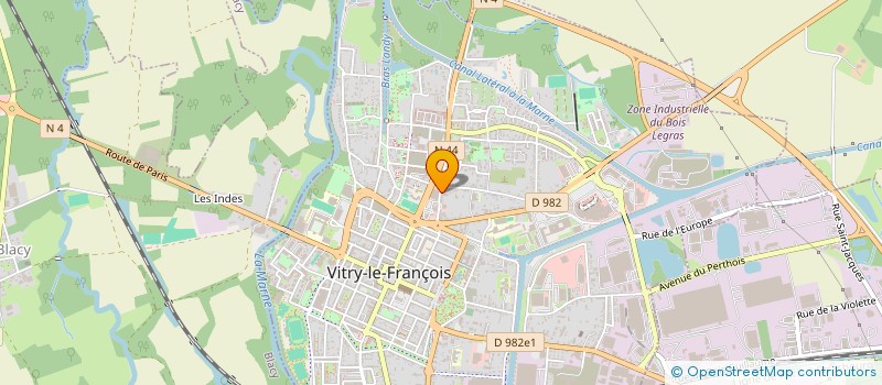 localisation de l'entreprise LES CAMPANULES à VITRY-LE-FRANCOIS