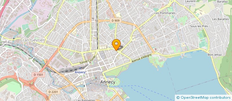 localisation de l'entreprise LES CAMPANULES à ANNECY