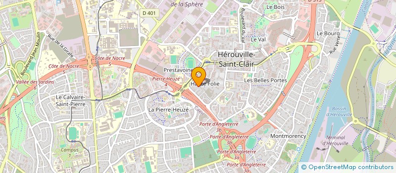 localisation de l'entreprise LES CAMPANULES à HEROUVILLE-SAINT-CLAIR