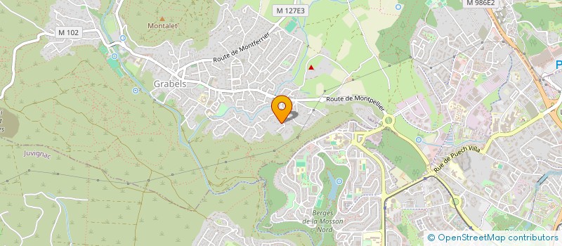 localisation de l'entreprise LES CAMPANULES SCI  GRABELS