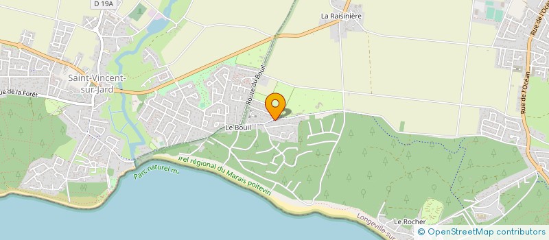 localisation de l'entreprise LES CAMPEOLES à LONGEVILLE-SUR-MER