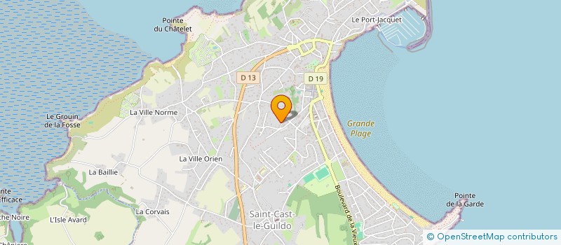 localisation de l'entreprise LES CAMPINGS VERT-BLEU à SAINT-CAST-LE-GUILDO