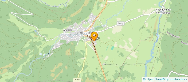 localisation de l'entreprise LES CAMPORELLS  FORMIGUERES