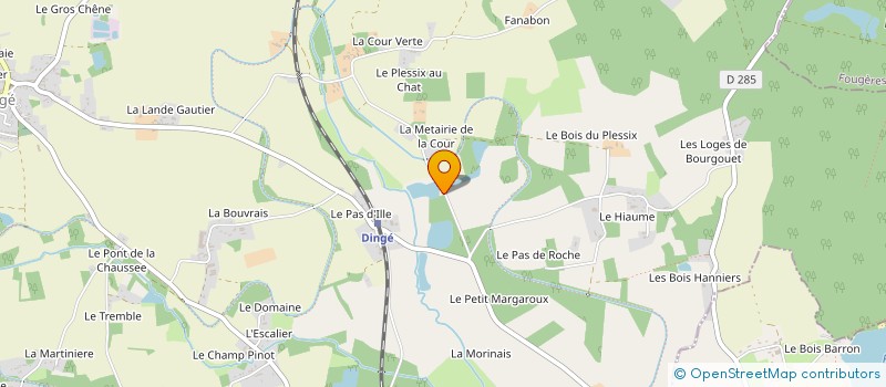 localisation de l'entreprise LES CAN'IRREDUCTIBLES CLUB SPORTIF  DINGE