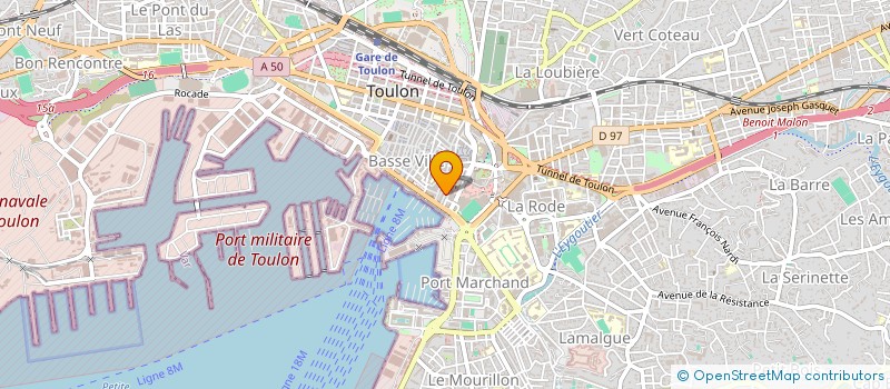 localisation de l'entreprise LES CANAILLES à TOULON