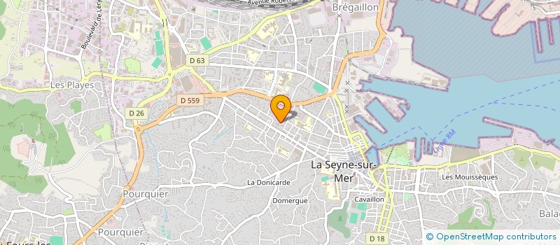 localisation de l'entreprise LES CANAILLES à LA SEYNE-SUR-MER