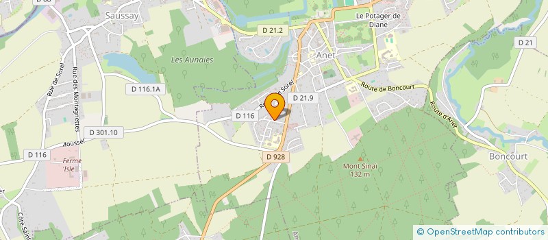 localisation de l'entreprise LES CANAILLES à ANET