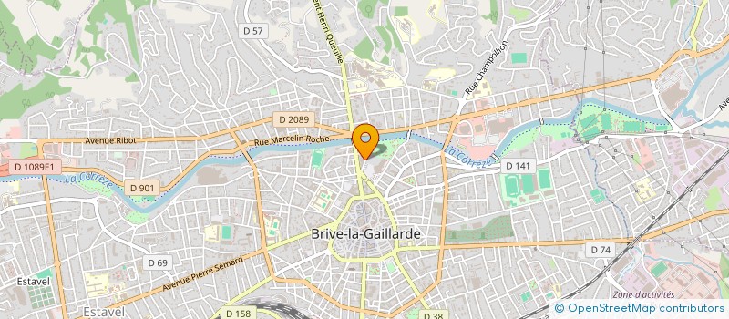localisation de l'entreprise LES CANAILLES - CAVE A MANGER  BRIVE-LA-GAILLARDE