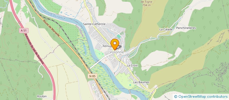 localisation de l'entreprise LES CANAILLOUS à VOLONNE