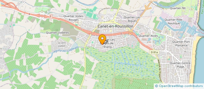 localisation de l'entreprise LES CANAILLOUS  CANET EN ROUSSILLON