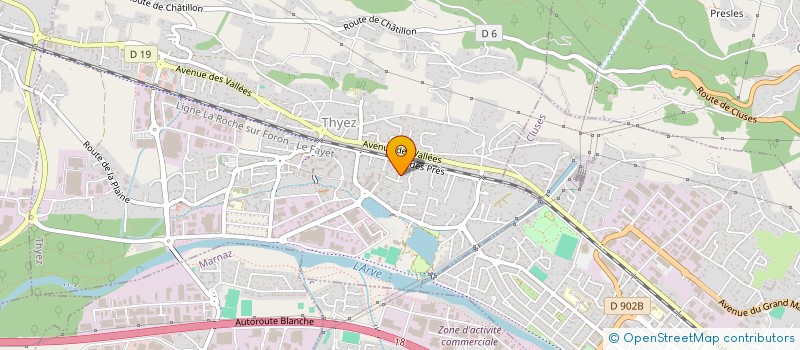 localisation de l'entreprise LES CANAILLOUX  THYEZ