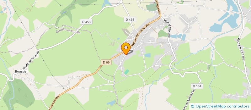 localisation de l'entreprise LES CANAILLOUX DE POURCHEROUX à COMMENTRY