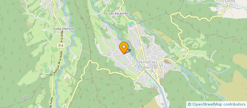 localisation de l'entreprise LES CANALETTES  VERNET-LES-BAINS