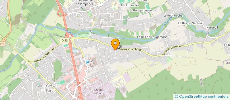 localisation de l'entreprise LES CANAPS à VINEUIL
