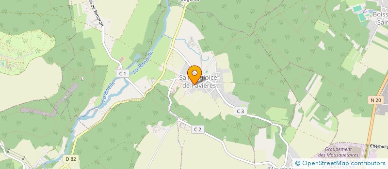 localisation de l'entreprise LES CANARDS DE LA RENARDE  SAINT-SULPICE-DE-FAVIERES